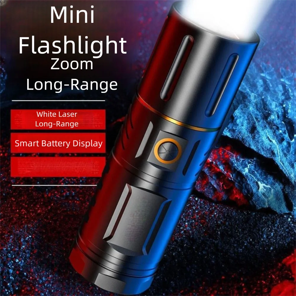 

Durable 5 Levels Zoomable Flashlight High Power Waterproof LED Flashlight Rechargeable Ultra-Bright Torch