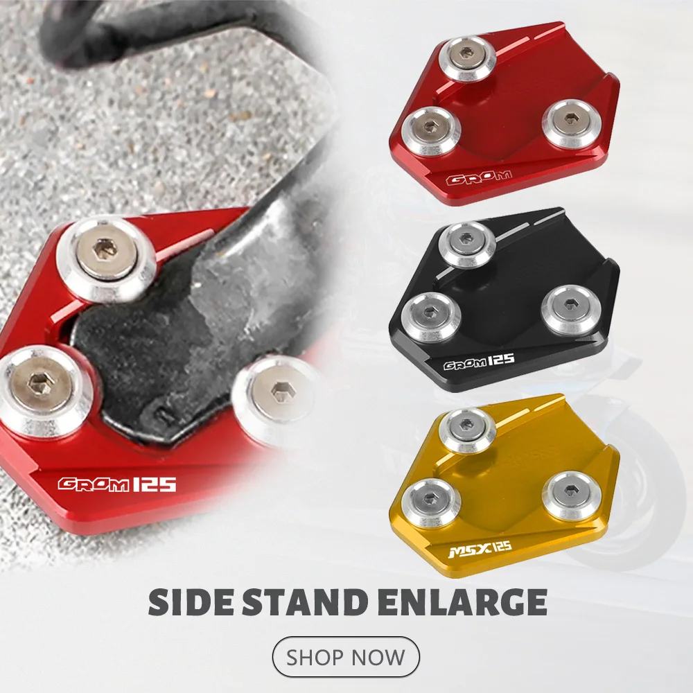 

GROM 125 Motorcycle Accessories Kickstand Side Stand Enlarge Extension For HONDA Grom125 GROM MONKEY 125 2023 2022 2021 2020