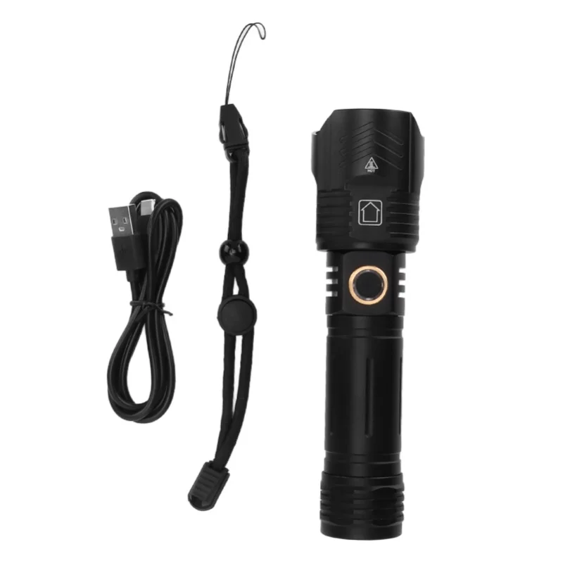 

Фонарь для кемпинга XHP160, уличный светодиодный фонарик с USB-зарядкой, ультраяркий, водонепроницаемый IPX4, с регулируемой фокусировкой света