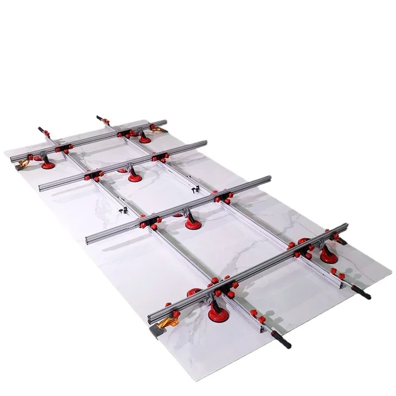 Hot selling For Tile Glass Sucker Vacuum Shijing Stone Plate Handbarrow Suction Cup Trolley Large Plate Flat Rough Surface