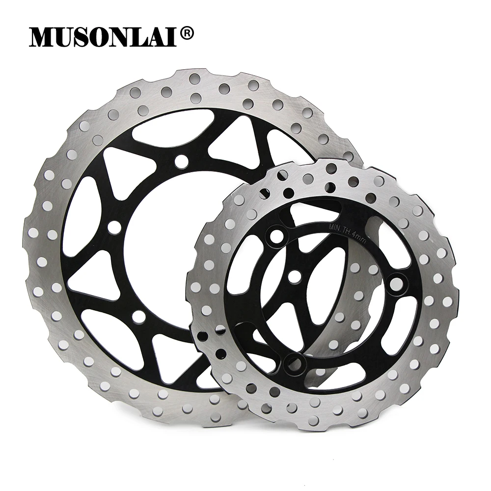 290mm 220mm Motorcycle Front Rear Brake Rotor Disc Brake For Kawasaki Ninja 250R EX250 EX250R ABS 2008 2009 2010 2011 2012