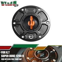 For 1290 SDR SUPER DUKE R 2014-2023 1090 1190 Super Adventure CNC Keyless Quick Release Fuel Gas Tank Cap Motorcycle Accessories