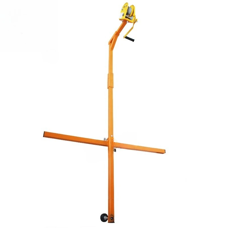 Self-locking folding crane Manual winch Assembly tool Installation of stainless steel air conditioning lifting tool