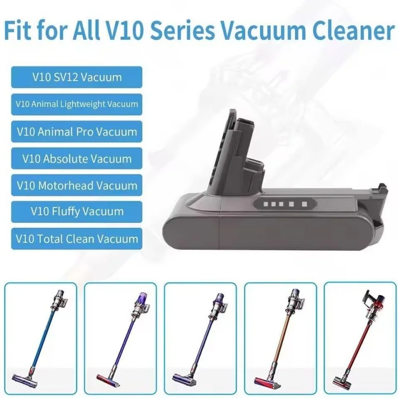 3000mAh 4000mAh 25.2V  for Dyson SV12 SV27 V10 Absolute Animal Fluffy Cyclone V10 Motorhead Total Clean Vacuum Cleaner Battery