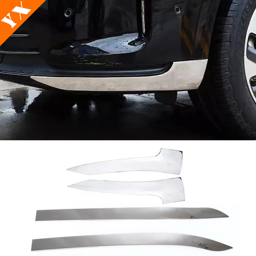 For Huawei Aito M7 2024-2025 White/Silver Car Front  Rear Bumper Corner Protector Cover Protection Car Body Anti-collision