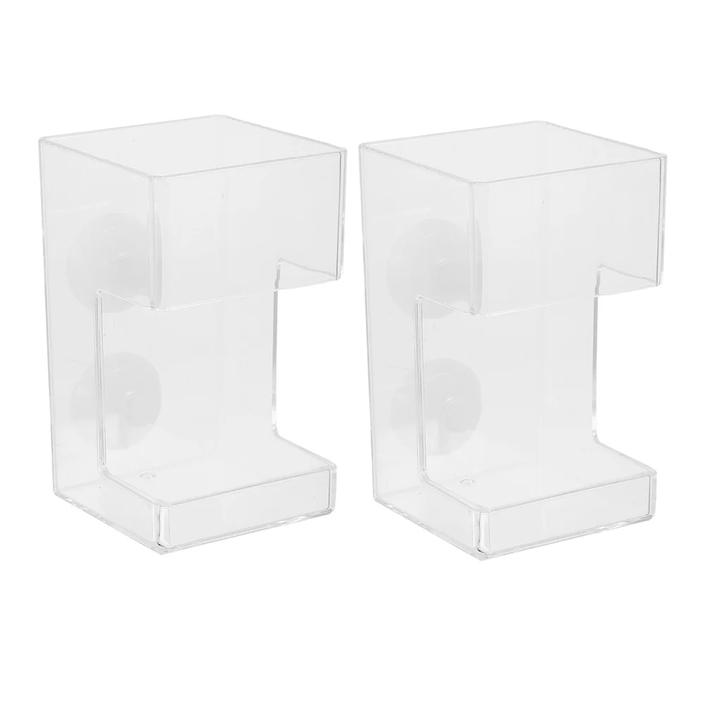 

2Pcs Aquarium Feeder Clear Fish Tank Feeding Ring Suction Cup for Goldfish Shrimp Precision Food Dispenser Easy Clean Dual Side