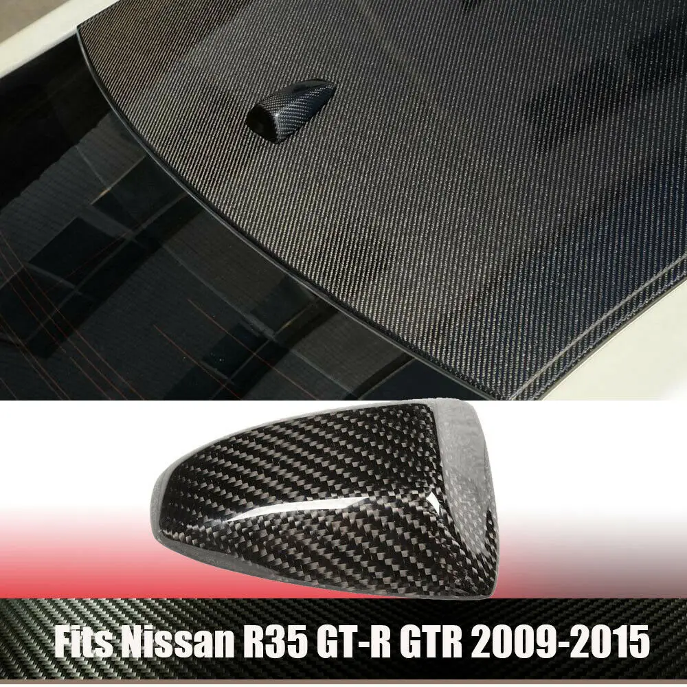 

Real Carbon Fiber Car Roof Antenna Aerial Trim Cover For Nissan R35 GT-R 2009-2015
