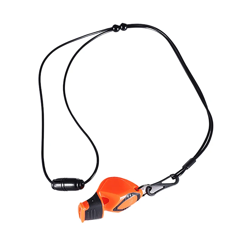 High Quality Multipurpose Referee Whistle Rope Lanyard Black PVC Whistle Strap Long Lanyard Key Hanging Rope