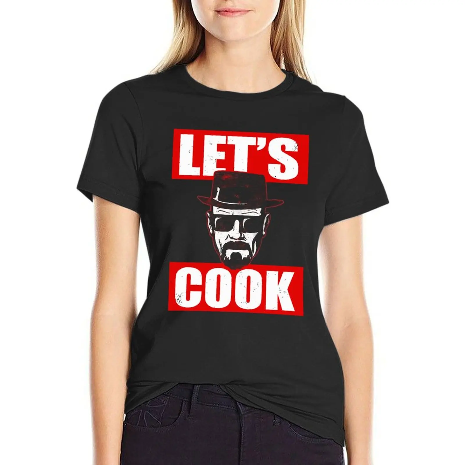 

Lets Cook Bad-Heisenberg T-Shirt funnys quick-drying summer clothes cute tops T-shirt Women