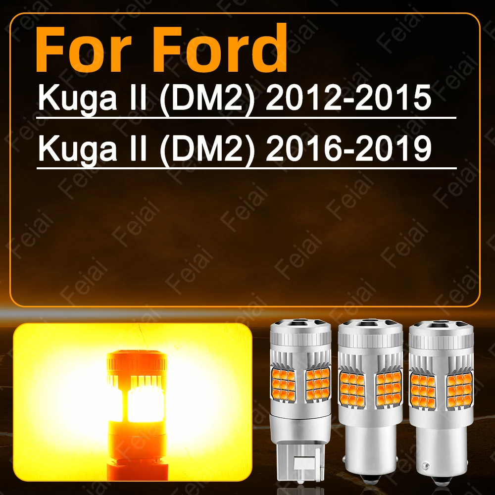 Car Turn Signal LED Light For Ford Kuga MK2 Accessories, LED Indicator Bulb Amber Kuga 2 2012 2013 2014 2015 2016 2017 2018 2019 view 2