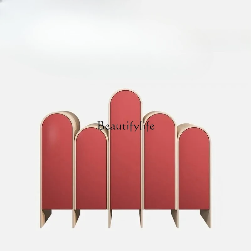 

Creative paint dining side cabinet post-modern art locker villa personalized entrance storage cabinet