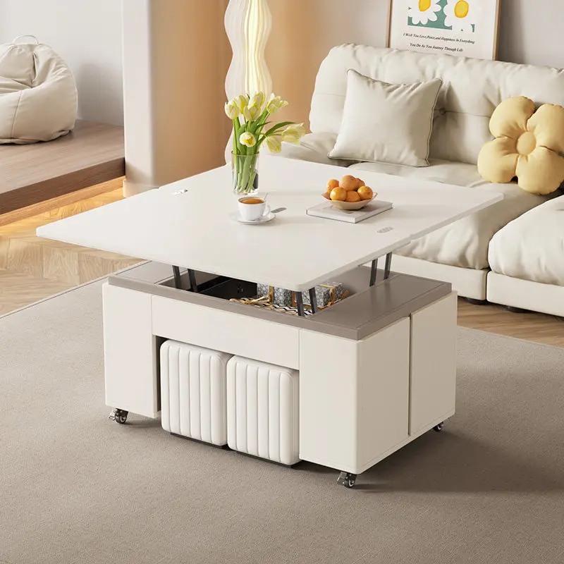 Home living room table, simple modern slate dining table, desk integrated