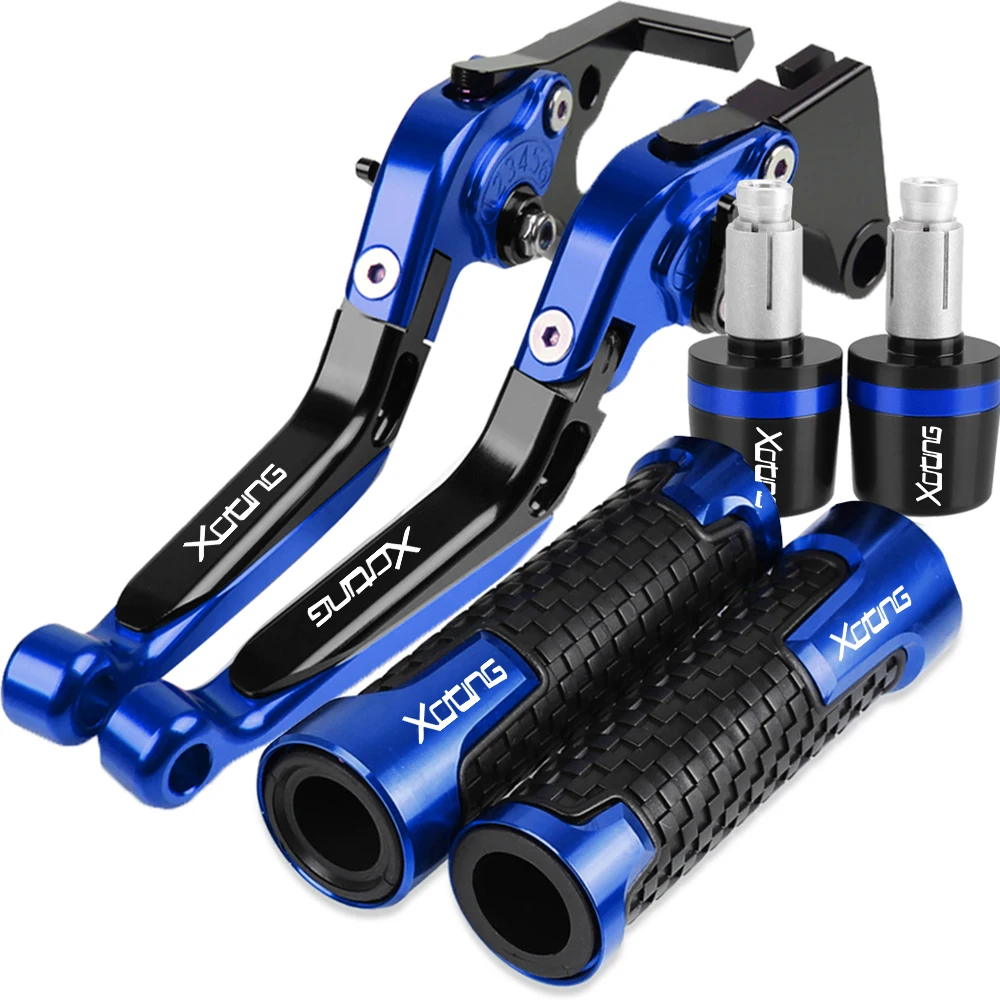 

For YAMAHA KYMCO XCITING 250/300/400/500 ALL YEARS Motorcycle Aluminum Extendable Adjustable Brake Clutch Levers Handlebar grips