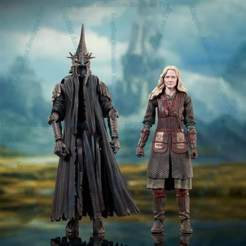 In Stock The Lord of Rings Angmar Witch King Ringwraith King Eowen 7.5 Inches Movable 6406