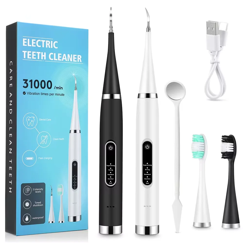 Dental Calculus Removal Electric Teeth Whitening & Cleaning Ultrasonic Tooth Cleaner Scaler Plaque Coffee Stain Tartar Oral Care