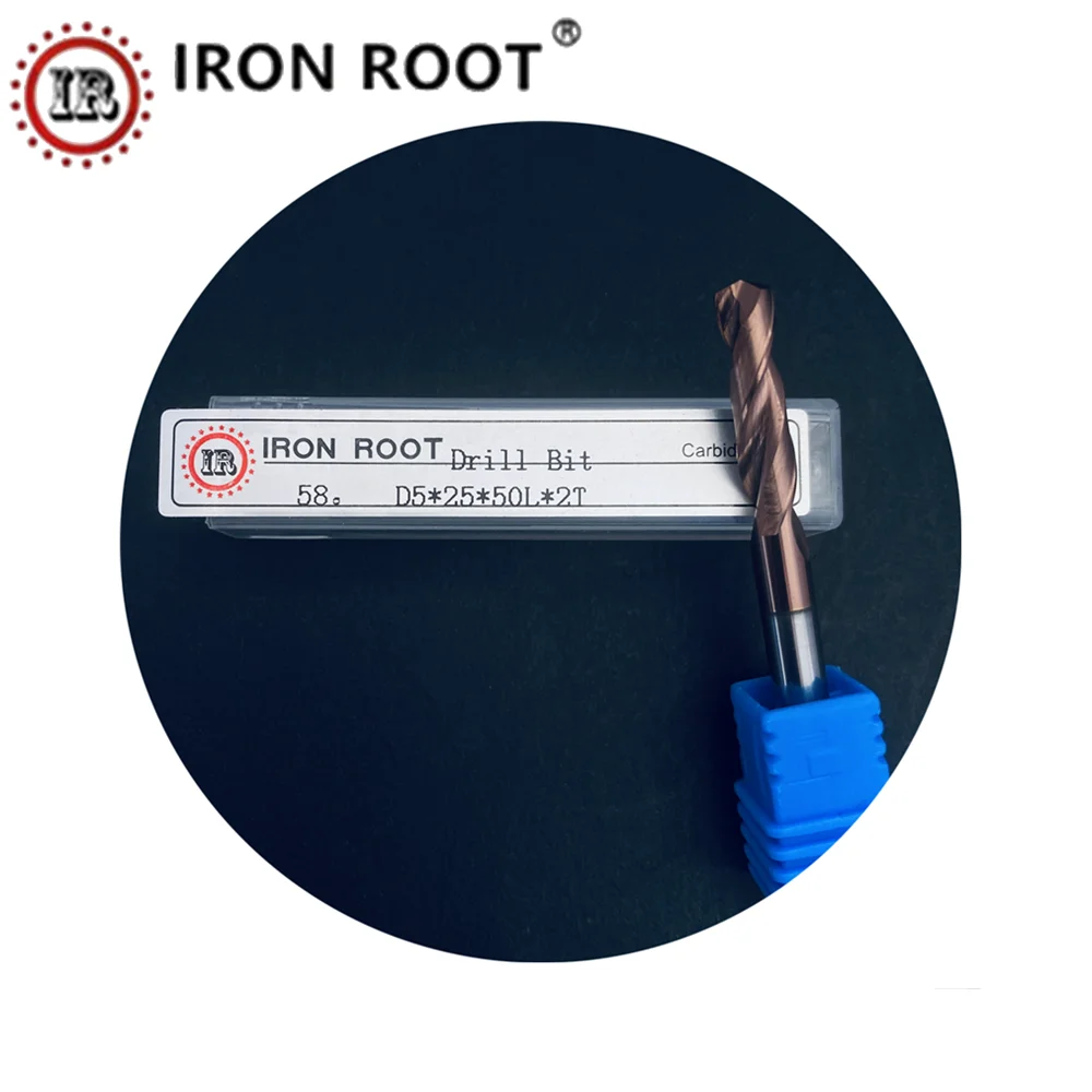 

IRON ROOT HRC58°D4.1mm-D5mm Tungsten Carbide Drill Bit CNC Metal Lathe Cutting Tool Integral Turning Carbide Drill Bit