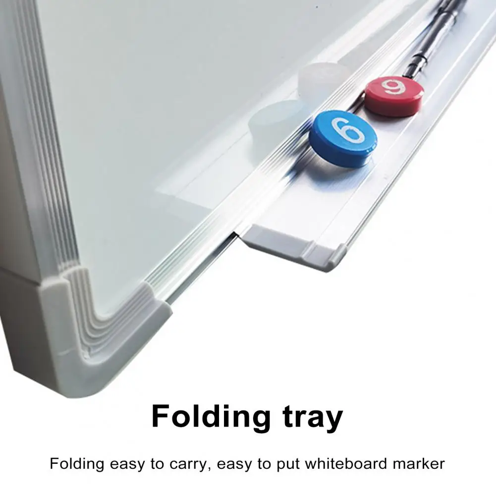 Whiteboard Memo Board Aluminum Frame Whiteboard with Film 8 Color Markers Eraser Included Writing Board for Office Home Training