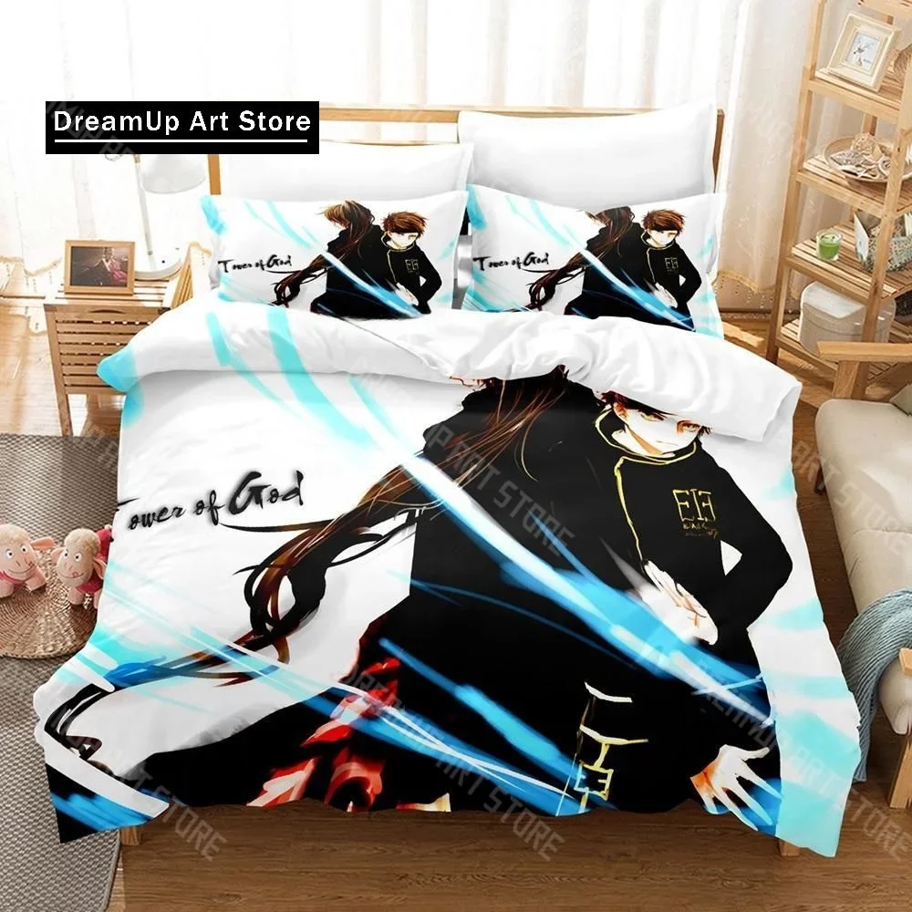 

3D Print Anime Tower Of God Bedding Set Boys Girls Single Twin Queen Full Size Duvet Cover Pillowcase Bed Adult Bedroom