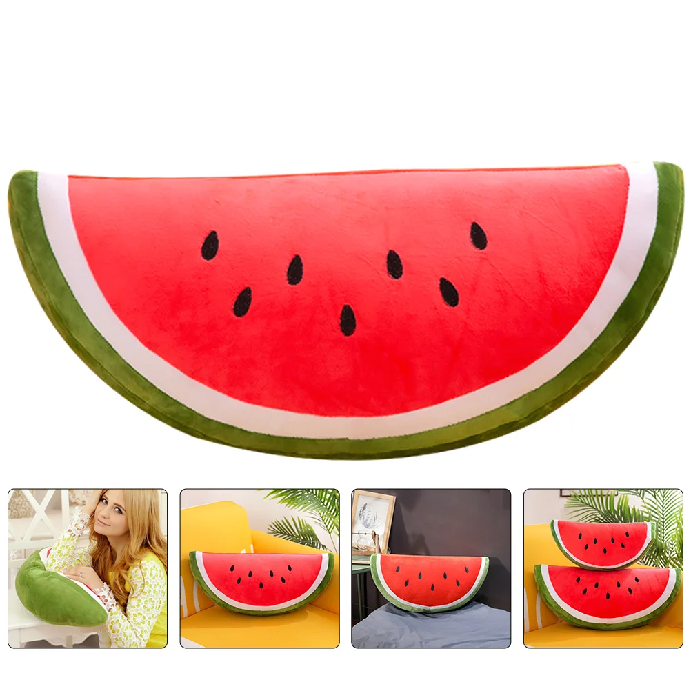 

Watermelon Pillow Stuffed Plush Plaything Toy Fruit Home Sofa Decor Pillows Children’s Toys Food Adorable