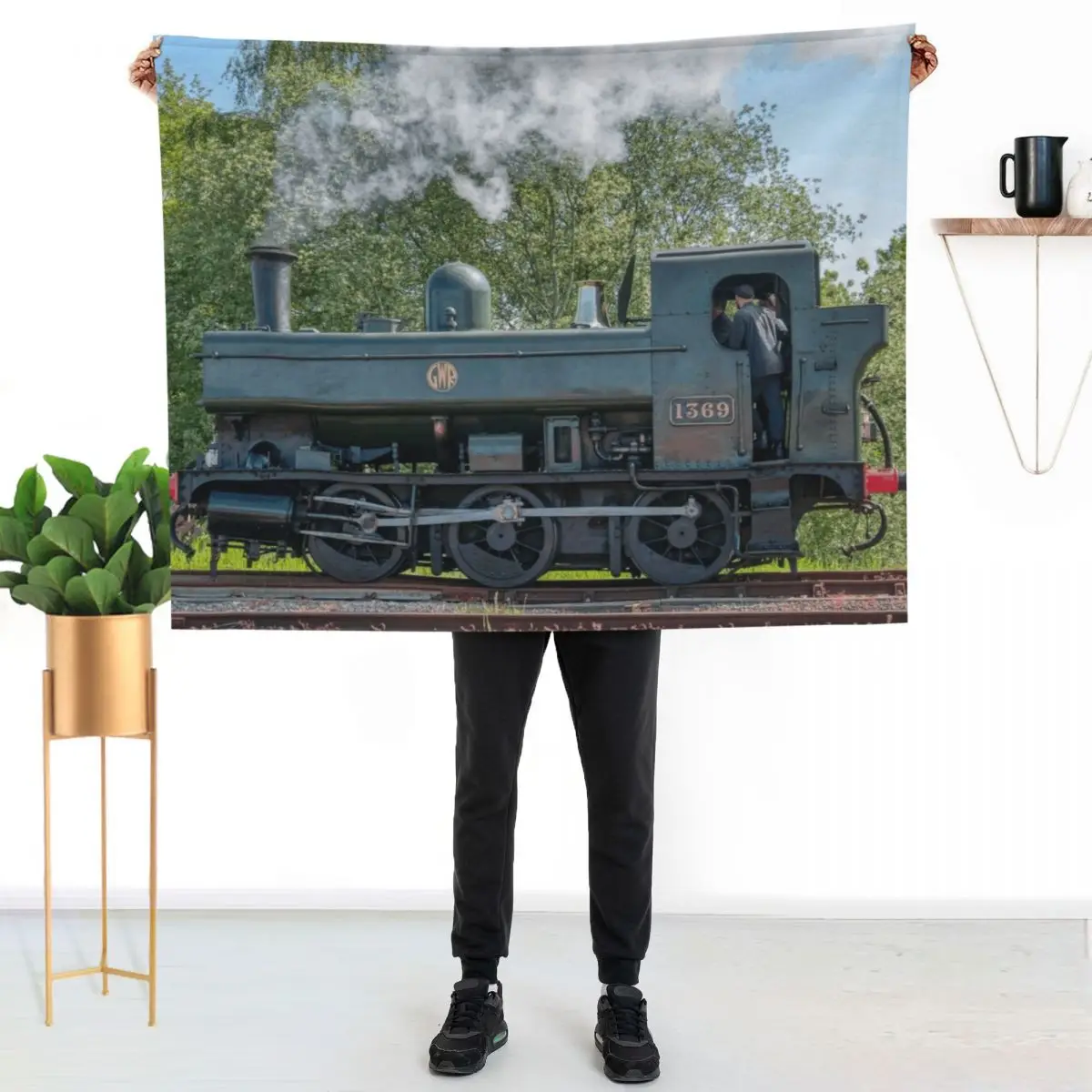 GWR Pannier Locomotive 1369 Throw Blanket Summer Beddings Decorative Sofas heavy to sleep manga Stuffeds Plush Blankets