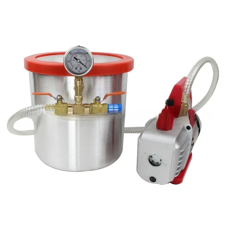 Aluminum alloy vacuum drum, resin polyurethane defoaming, defoaming belt Double stage 2 liter refrigerant pump with solenoid