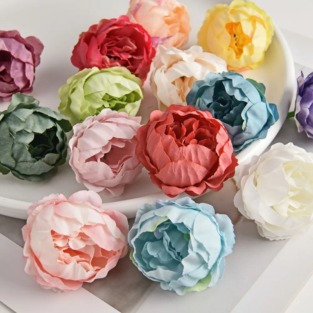 10/20 Stück Rosen-Kunstblumenköpfe für Heimdekoration, Party, Hochzeit, Dekoration, Zubehör, Garten, Basteln, manueller Weihnachtskranz – Detail 4