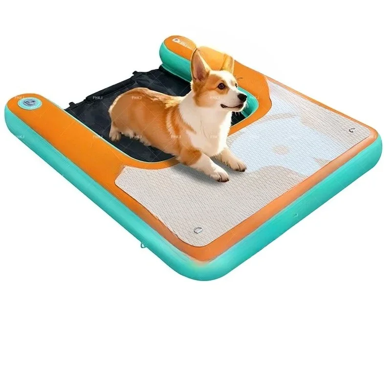 Inflatable dog dock ramp non-slip