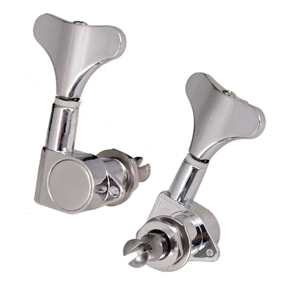 For Bass Guitar Upgrade - 5PCS Fishtail Button Tuning Pegs  -Durable Machine Heads Keys Set  3L2R Precise Tuning