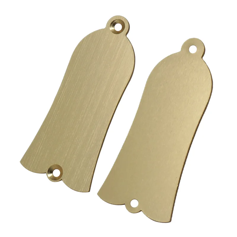 Metal Guitar Truss Rod Cover, Headstock Bell Shape Cover for Guitar Bass, 2-Hole Truss Rod Cover Plate Replacement