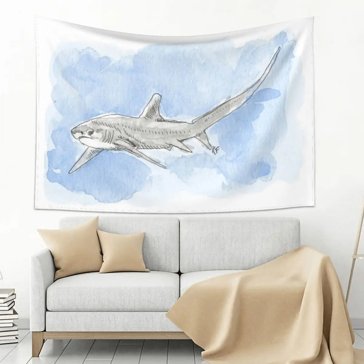 

Thresher Shark Tapestry Decorative Wall Murals Home Decoration
