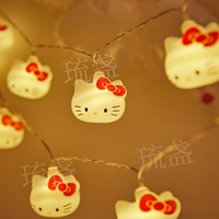 Hello Kitty Cinnamoroll Christmas Lights Cartoon Cute Lighting Strings Xmas Tree Pendant Ornament Holiday Party Home Decor 2025