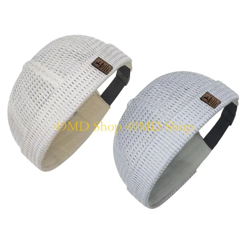 49MD Pack Of 2 Breathable Mesh Skull Cap Comfortable Docker Hat For Women Men And Teens Outdoor Activity Hiking Sport Gear