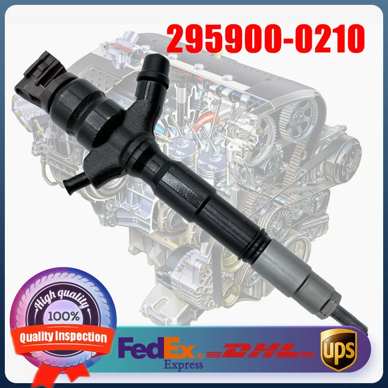 Common Rail Fuel Injector 295900-0210 DCRI200280 for Toyota Hilux Fortuner 2KD FTV 2.5D EURO 5 Engine