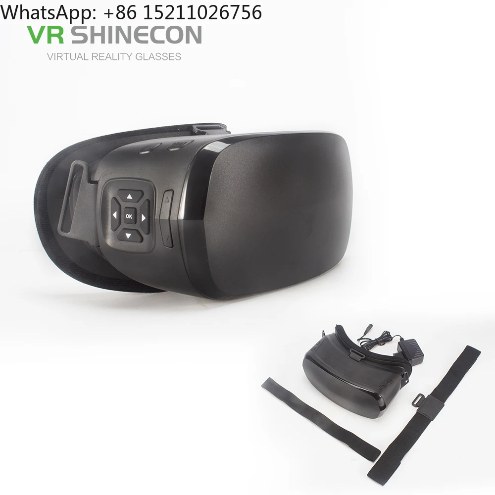 VR Shinecon 4000 MAh 4hrs working time 3D vr headset 4k screen 4 cores 9-axis Gyroscope All in one VR With CE