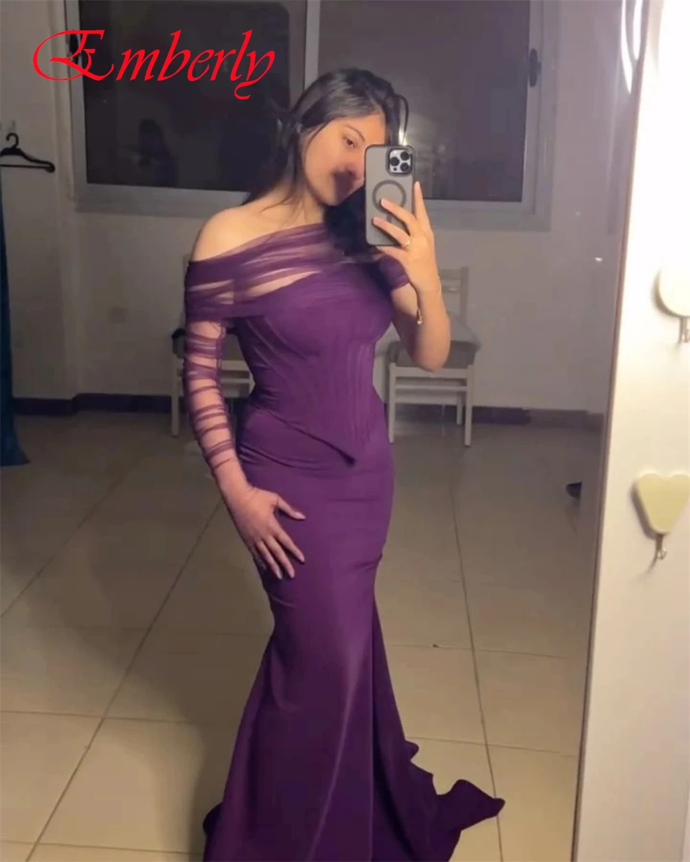 Maßgeschneidertes schlichtes Jersey-Meerjungfrau-Abendkleid, klassische Ballkleider mit U-Boot-Ausschnitt, sexy schulterfreie Kleider für besondere Anlässe