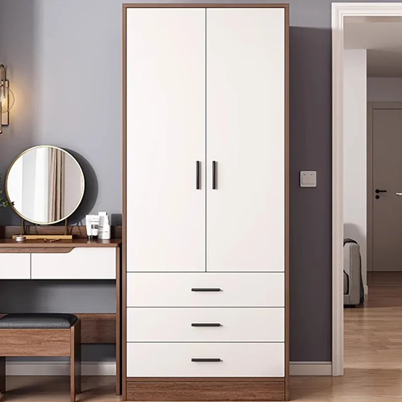 Dressers White Wardrobes Drawer Storage Mobile Clothing Rack Simple Wardrobes Nordic Hanging Armario De Ropa Furniture Bedroom