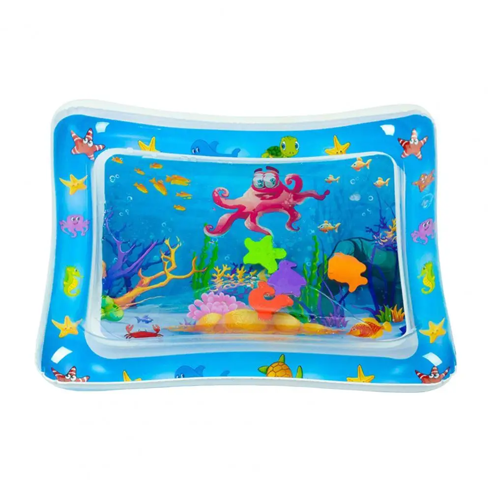 Water Pad for Pets Water Playmat for Cats Kids with Technology Multi-functional Sensor Mat with Fish Design for Play