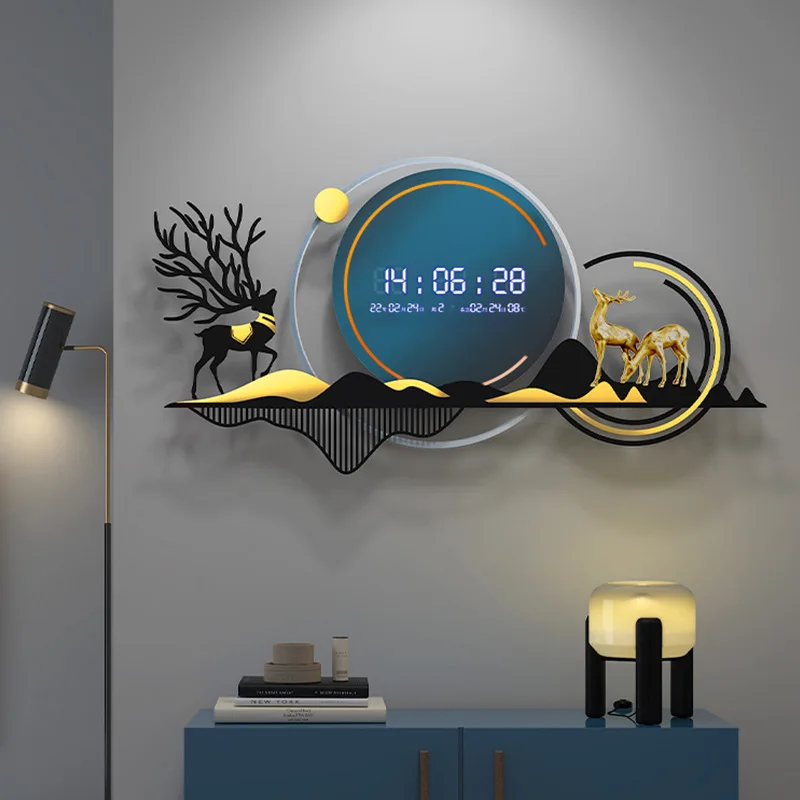 Household Wall Clock Light Luxury Art Modern Simple Creative Decoration Wall Silent Wall Clock Clocks Wall Home Decor