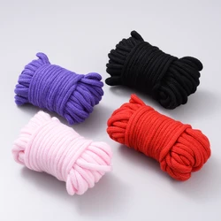 Reusable Cotton Material Rope For Garden Cleaning 5m/10m/30m DIY Tent Rope With Black Pink Purple Red Eco-FriendlyGood Quality