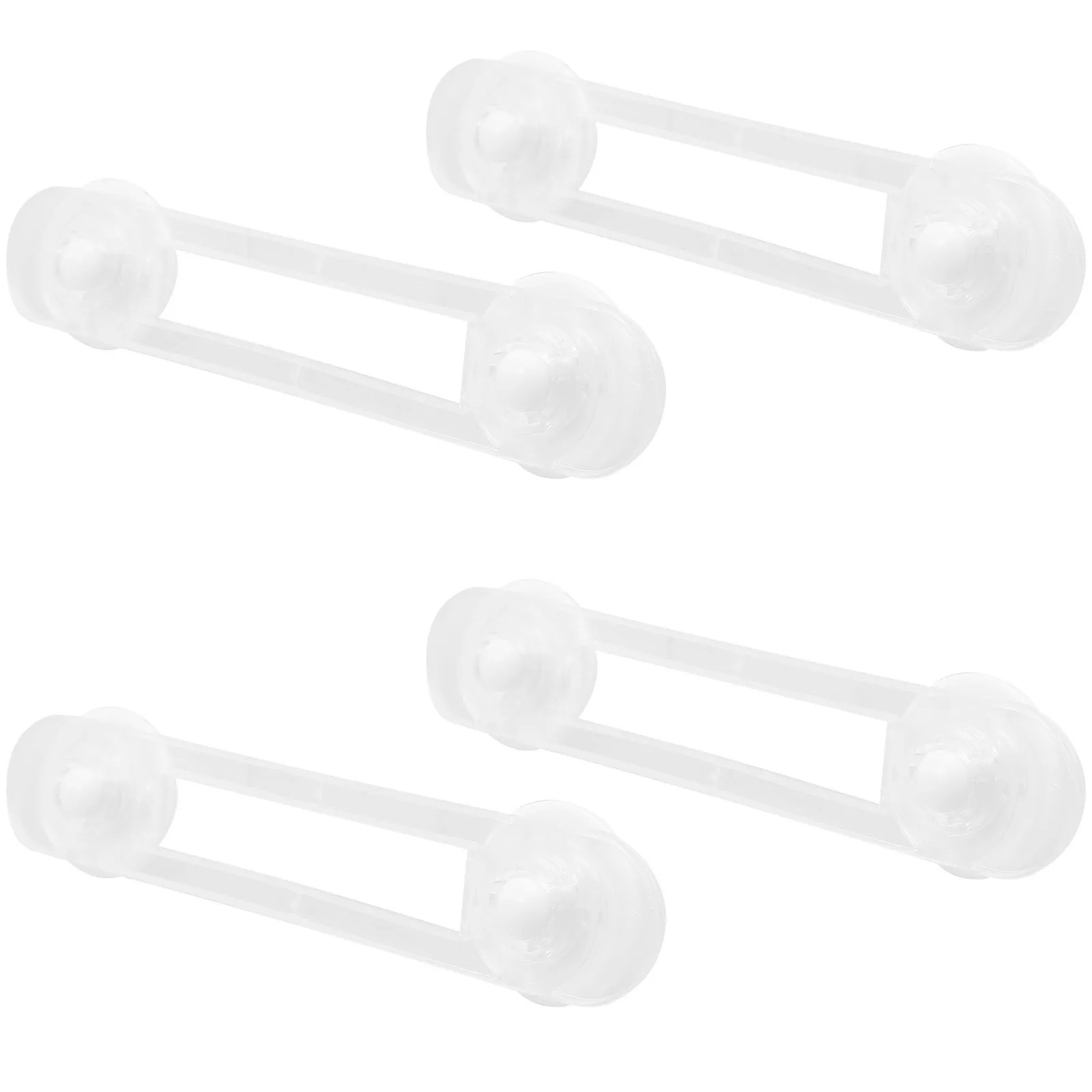 

4Pcs Child Safety Lock Bendable Transparent Anti-Pinch Refrigerator Drawer Locks Baby Proof Cabinet Lock Baby Safety Locks