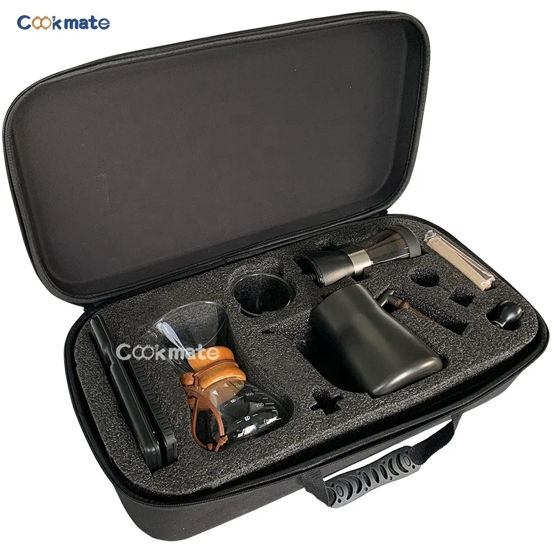 

Enjoy Your Amazing Saudi Arabia Portable Manual Pour Over Coffee Maker Kit Drip Brew Travel Bag Gift Set