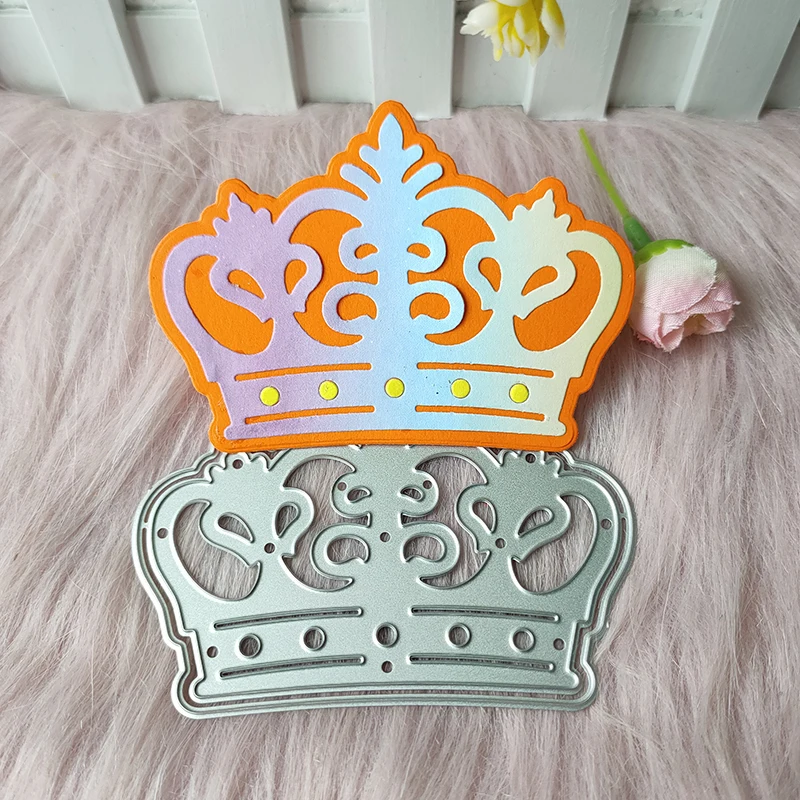 

New The big crown metal cutting die mould scrapbook decoration embossed photo album decoration card making DIY handicrafts