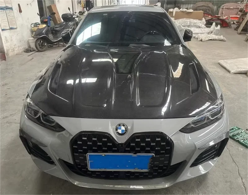 For BMW G22 G23 G26 ReaI Carbon Fiber Engine Hood Cover Kit