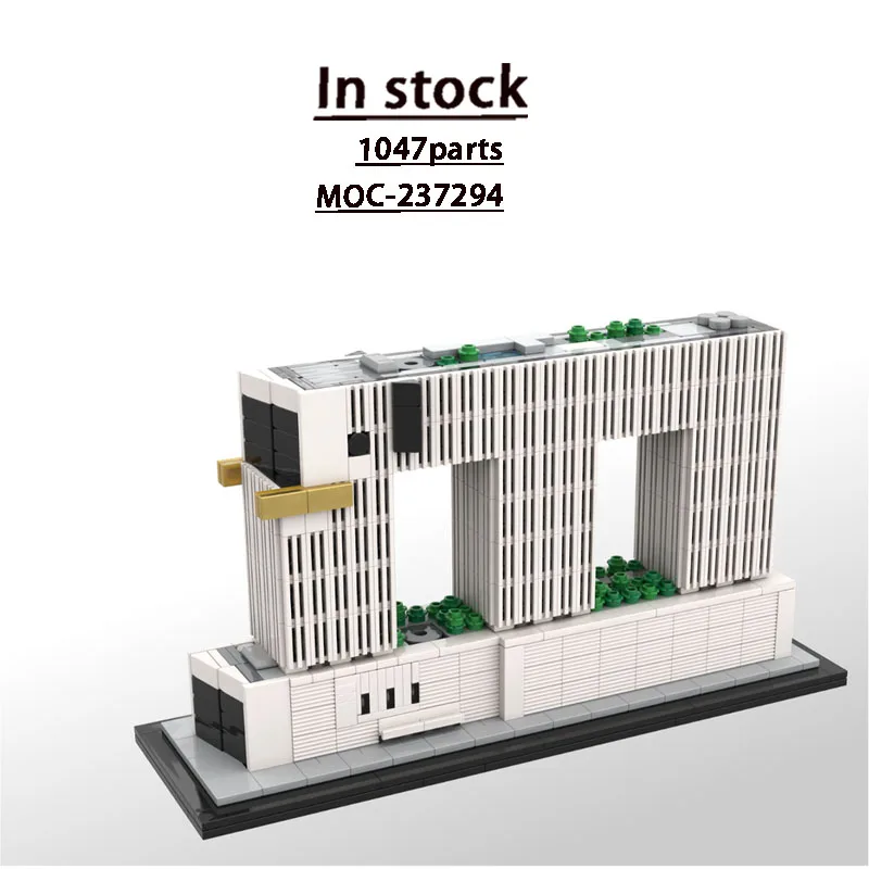 

MOC-237294 Famous City 1:800 Skyscraper Building Block Model 1047 Parts Boys Adults Children Birthday Christmas Toy Gift