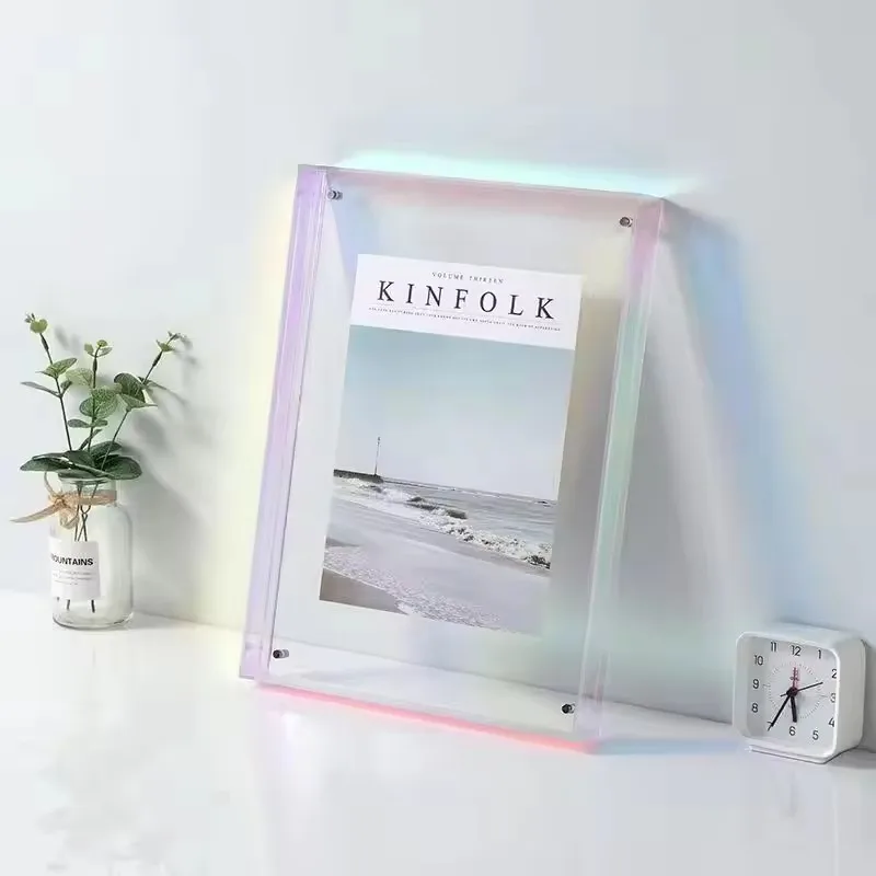 Enorm Groot Formaat Gekleurd Acryl Frame Diy Poster Muur Gemonteerd Groot Formaat Fotolijst Schilderij Hal Slaapkamer Muur Woonkamer Vergroot