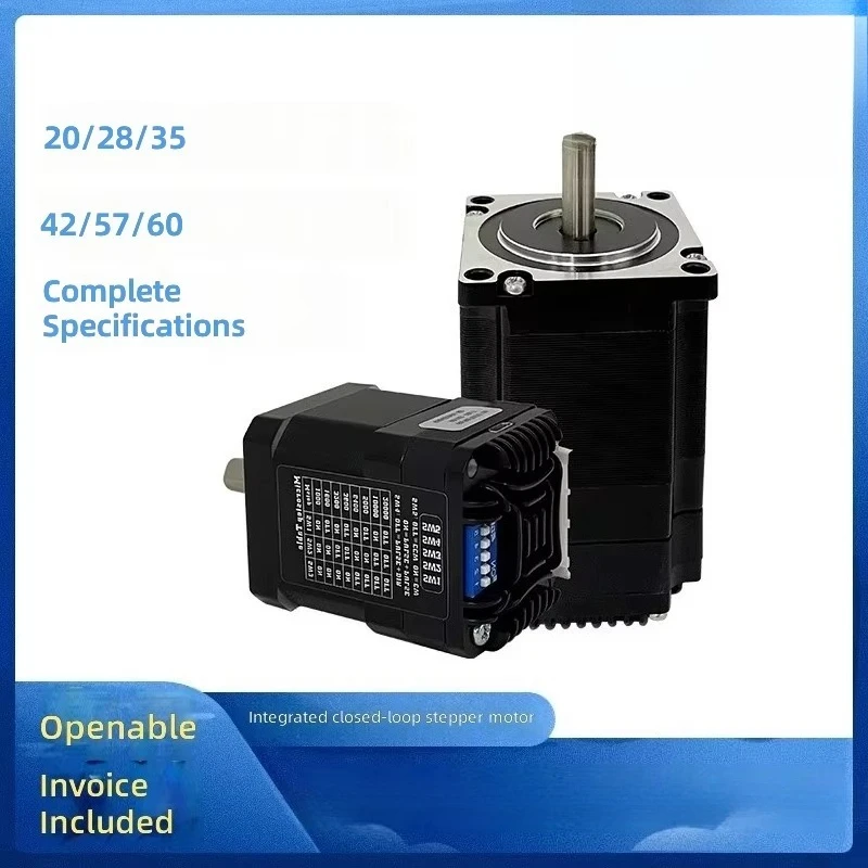 SAMSR NEMA 17 Hybrid Integrated Closed-loop Stepper Motor with Driver Encoder Compact Size DC 36V 2-phase