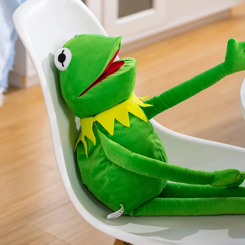 Kermit The Frog Funny Plush Doll Hand Puppet  Intresting Frog Animal Plush Toy Ventriloquist Performance Party Props