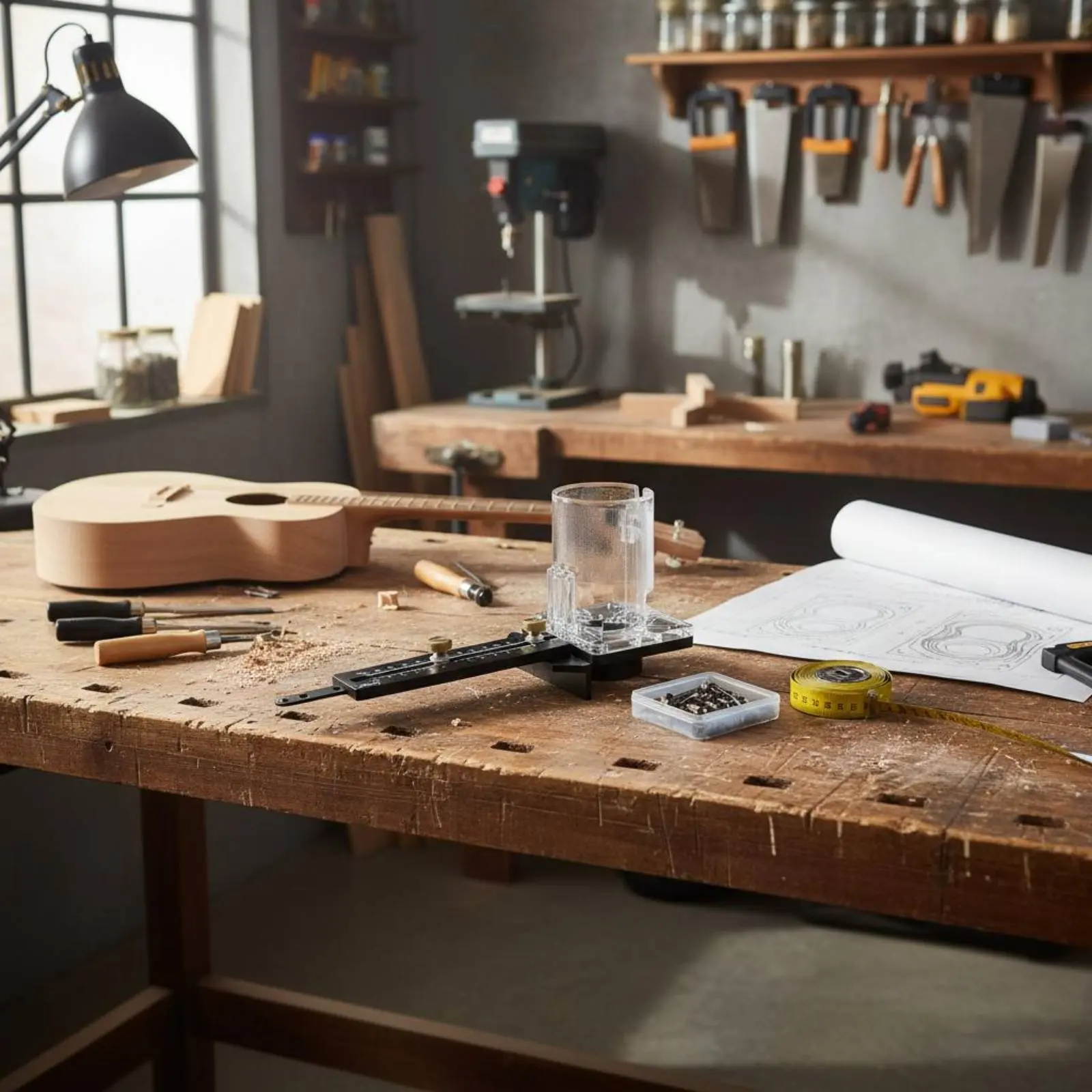 guitar-sound-hole-cutter-precision-scale-adjustable-router-jig-woodworking-tool-double-position-holes-for-carpenters