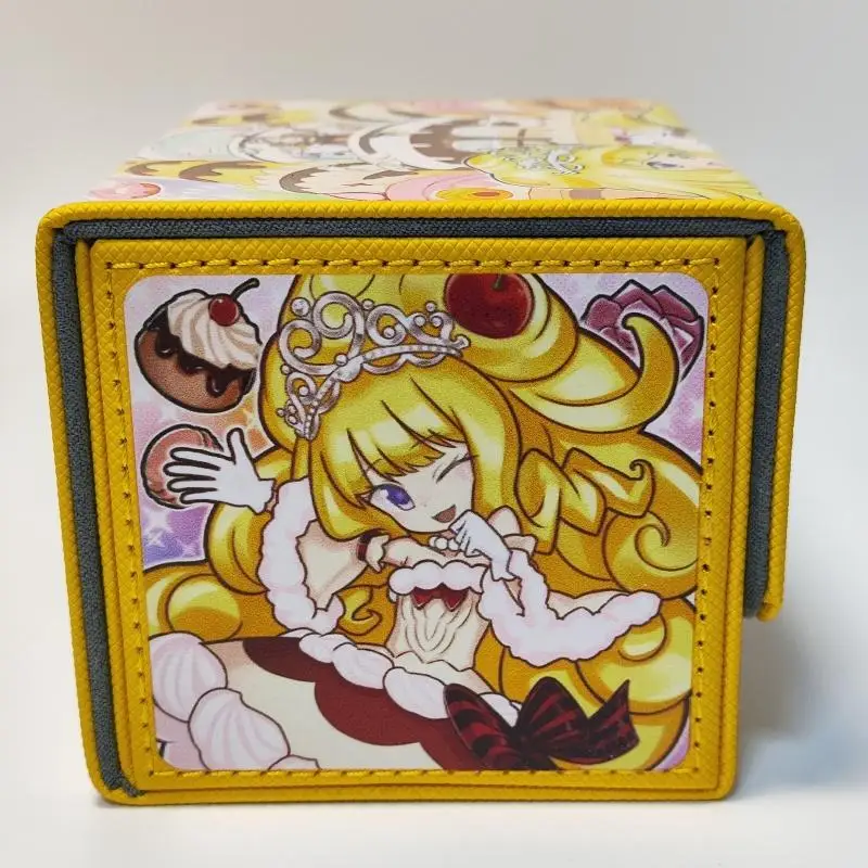 Yu-Gi-Oh Card Case Madolche Puddingcess Petingcessoeur Diy Quality Leather Action Toy Figures Anime Game Collection Storage Box