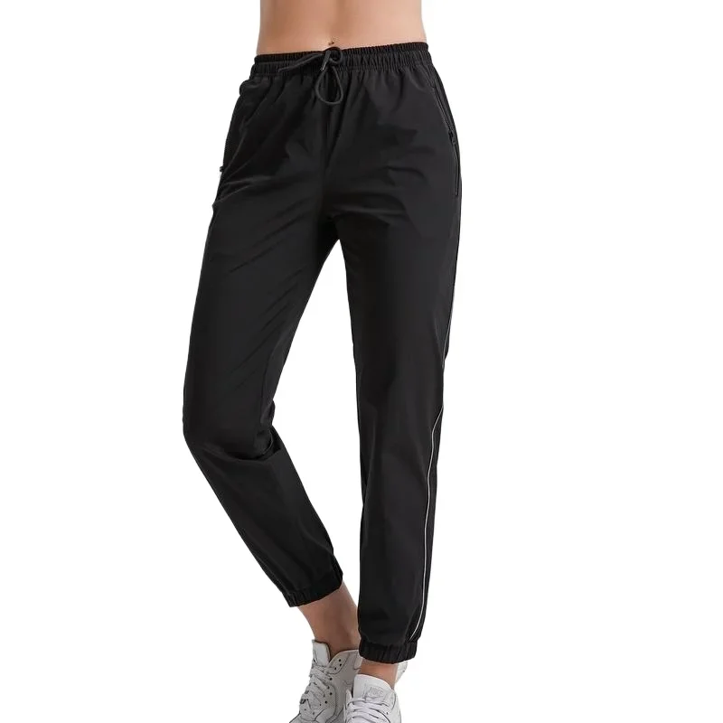 Quick Dry  Running Pants Breathable Jogging Casual Summer Thin Elastic Sweatpants Straight Pants Sports Gym Women Trousers Cargo